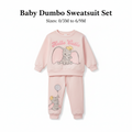 Baby Dumbo Sweatsuit Set - Pink