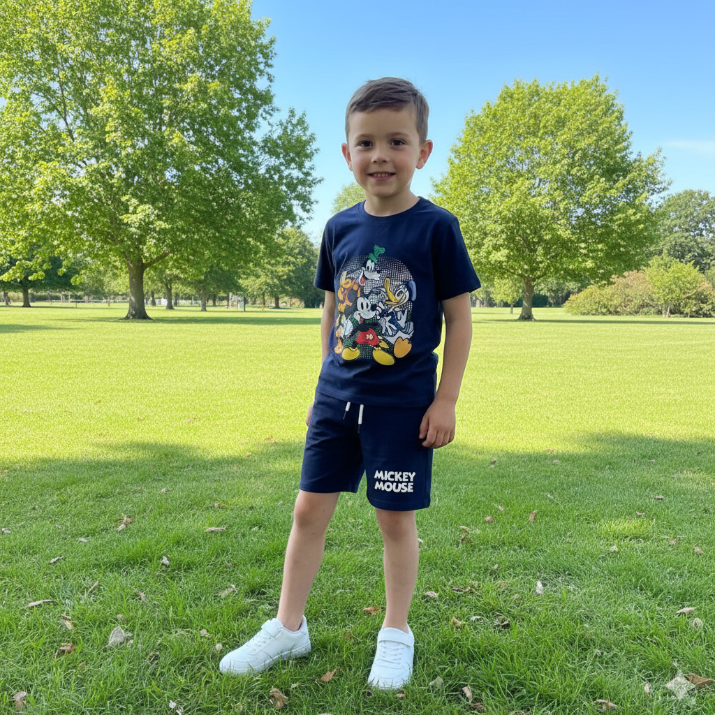 Boys Disney Friends T-Shirt & Shorts Set – Navy Blue by Next