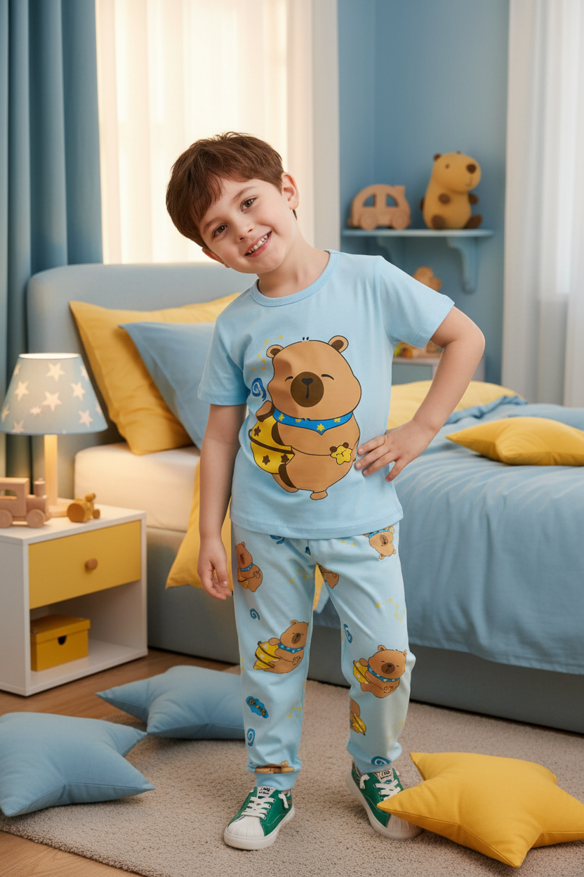 Capybara Star Kids Pyjama Set