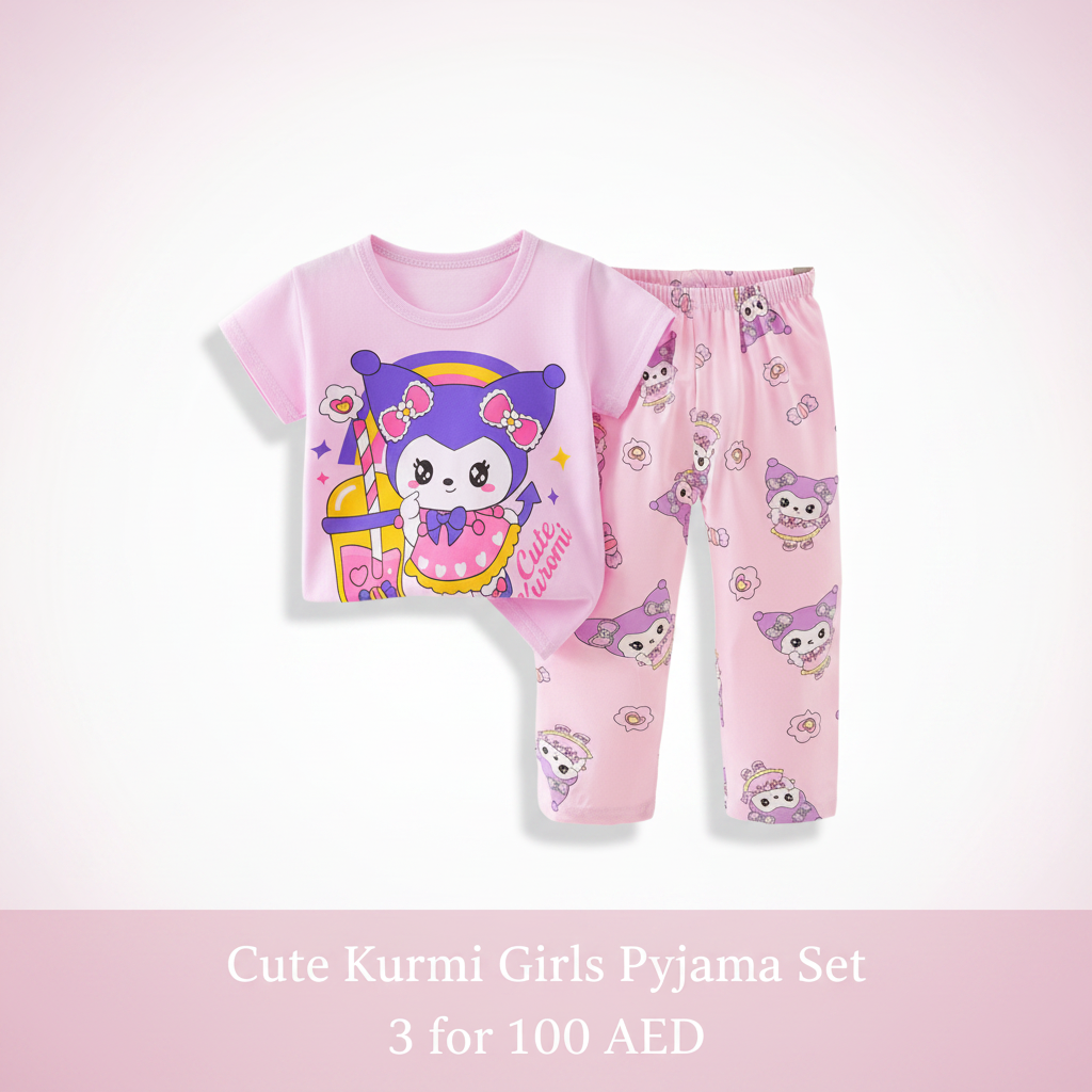 Cute Kuromi Girls Pyjama Set