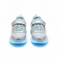 Disney Frozen Elsa & Anna Holographic Light-Up Sneakers for Girls - Silver & Ice Blue