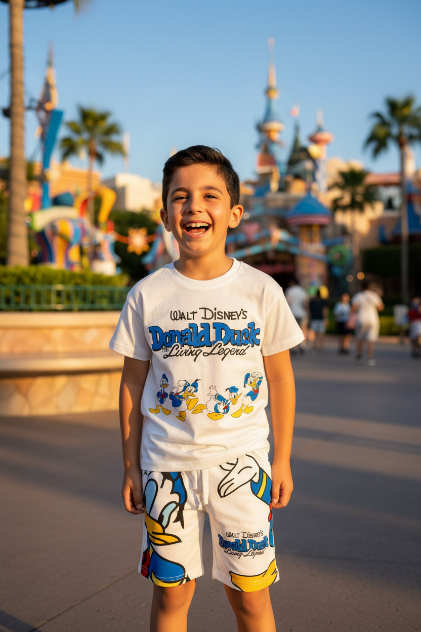 Boys Walt Disney's Donald Duck The Living Legend T-Shirt & Shorts Set by Zara