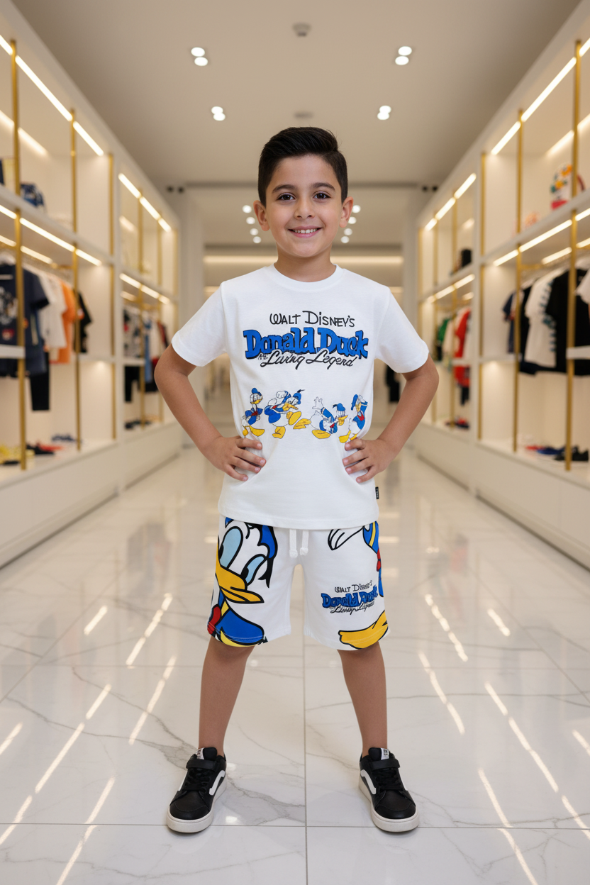 Boys Walt Disney's Donald Duck The Living Legend T-Shirt & Shorts Set by Zara