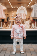 Girls George Disney Marie Cat Top & Leggings Set – Pink