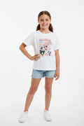Girls Powerpuff Girls Pastel Graphic T-Shirt – White
