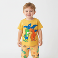 Kids Dinosaur Pyjama Set – Yellow (Buy 3 for AED 100)