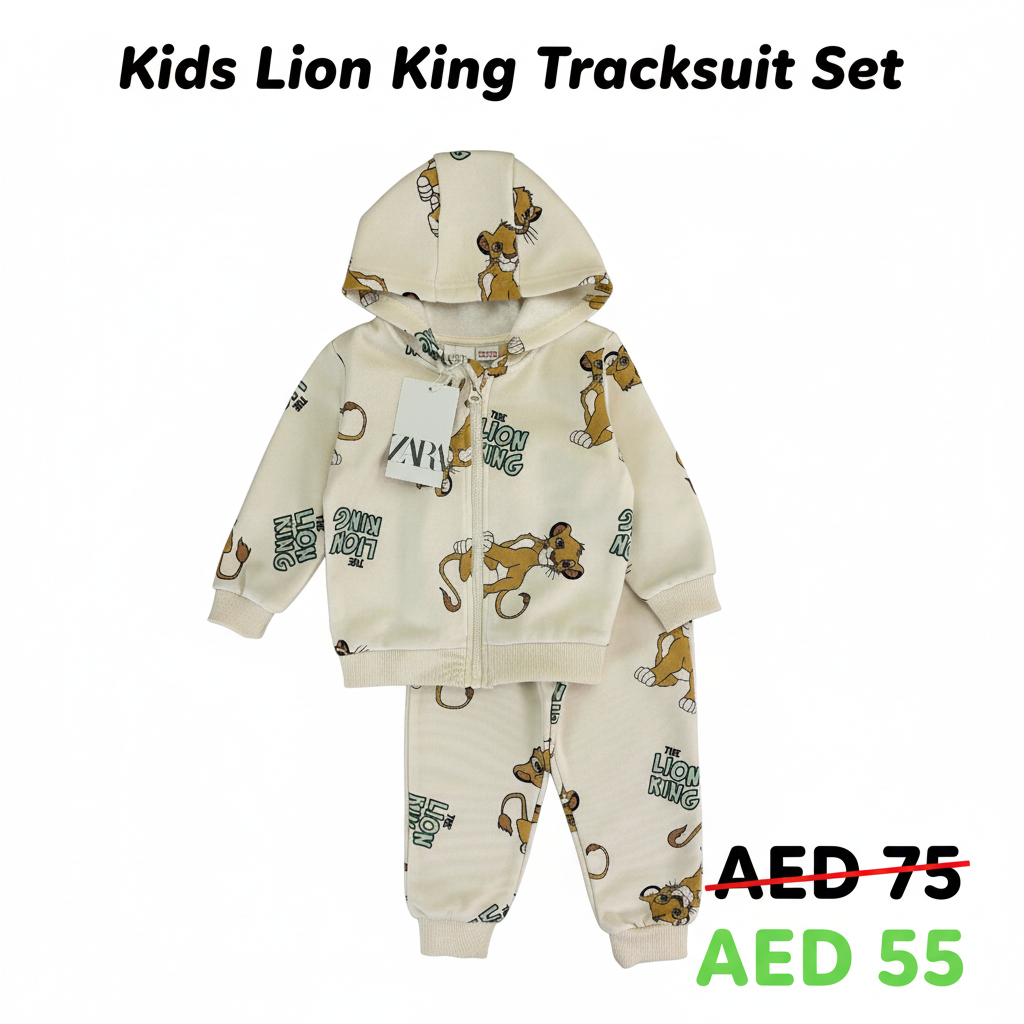 Kids Disney Lion King Zara Hoodie Tracksuit Set
