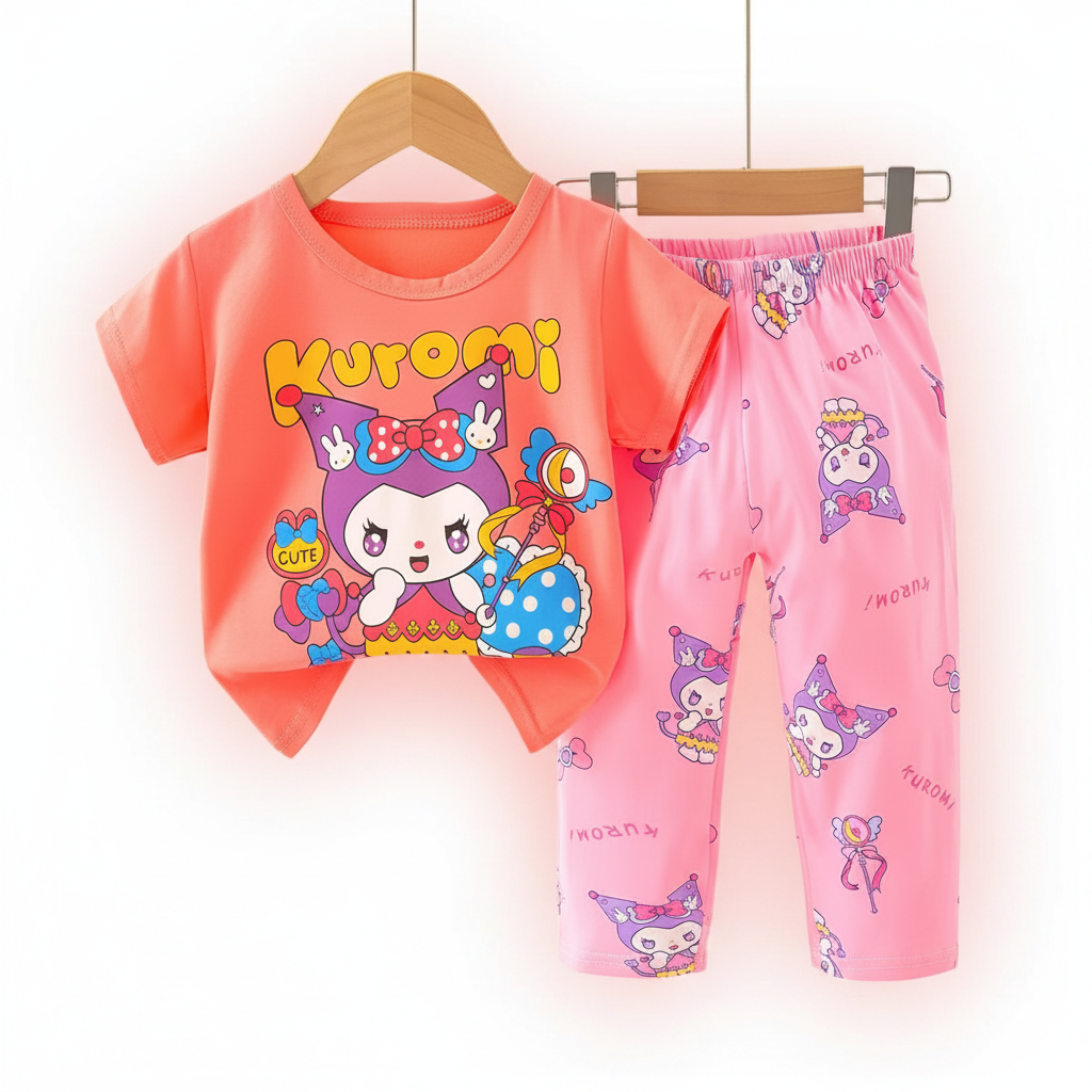 Kuromi Cute Magic Girls Pyjama Set
