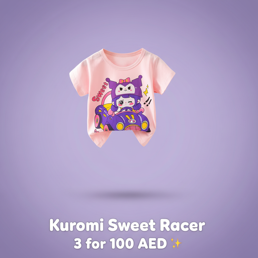 Kuromi Sweet Racer Girls Pyjama Set
