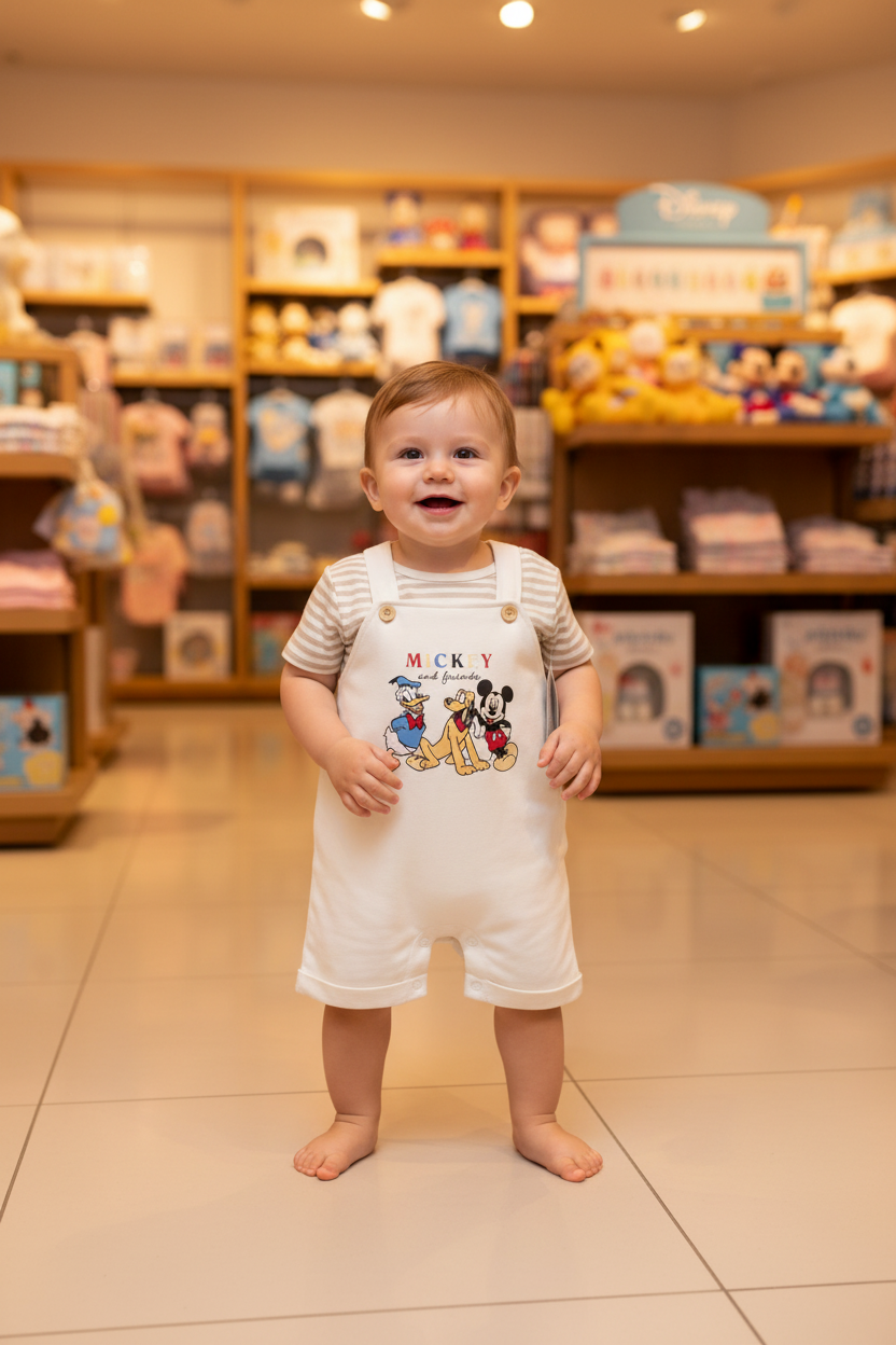 Mickey and Friends Baby Dungaree Set – Disney Baby Original