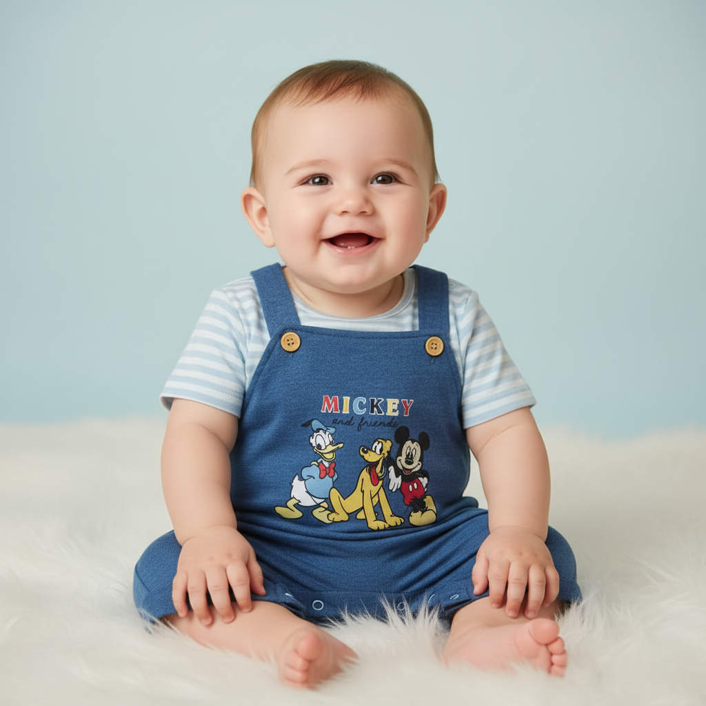 Mickey and Friends Baby Dungaree Set – Disney Baby Original