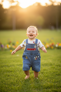 Baby Boys Disney George Mickey Mouse Dungaree & T-Shirt Set
