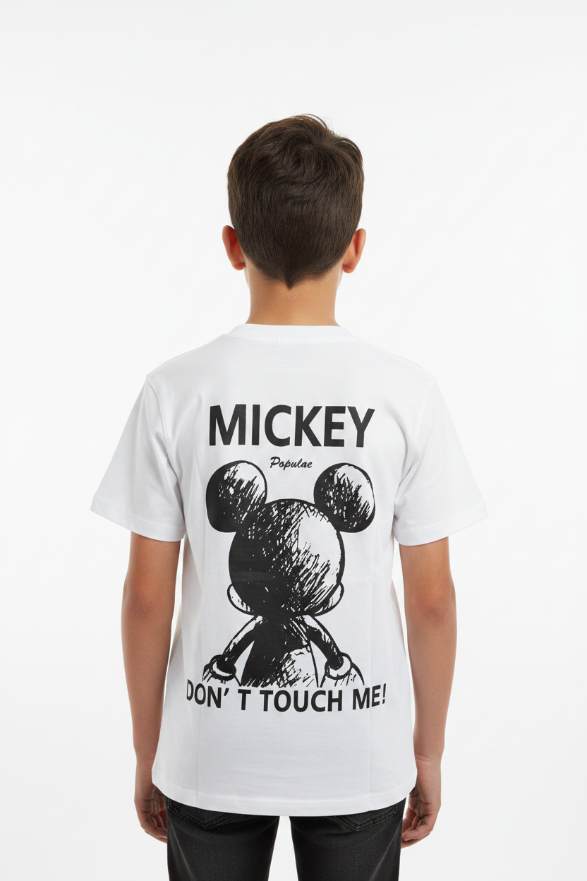 Mickey Mouse Graffiti Street Art T-Shirt – White