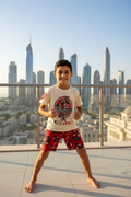 Boys Marvel Miles Morales Spider-Man T-Shirt & Red Shorts Set by Next