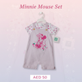 Minnie Mouse Baby Dungaree Set – Disney Original