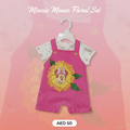 Minnie Mouse Floral Baby Dungaree Set – Disney Original