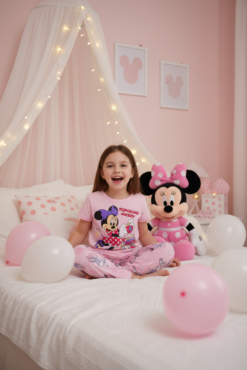 Minnie Mouse Topolino Girls Pyjama Set