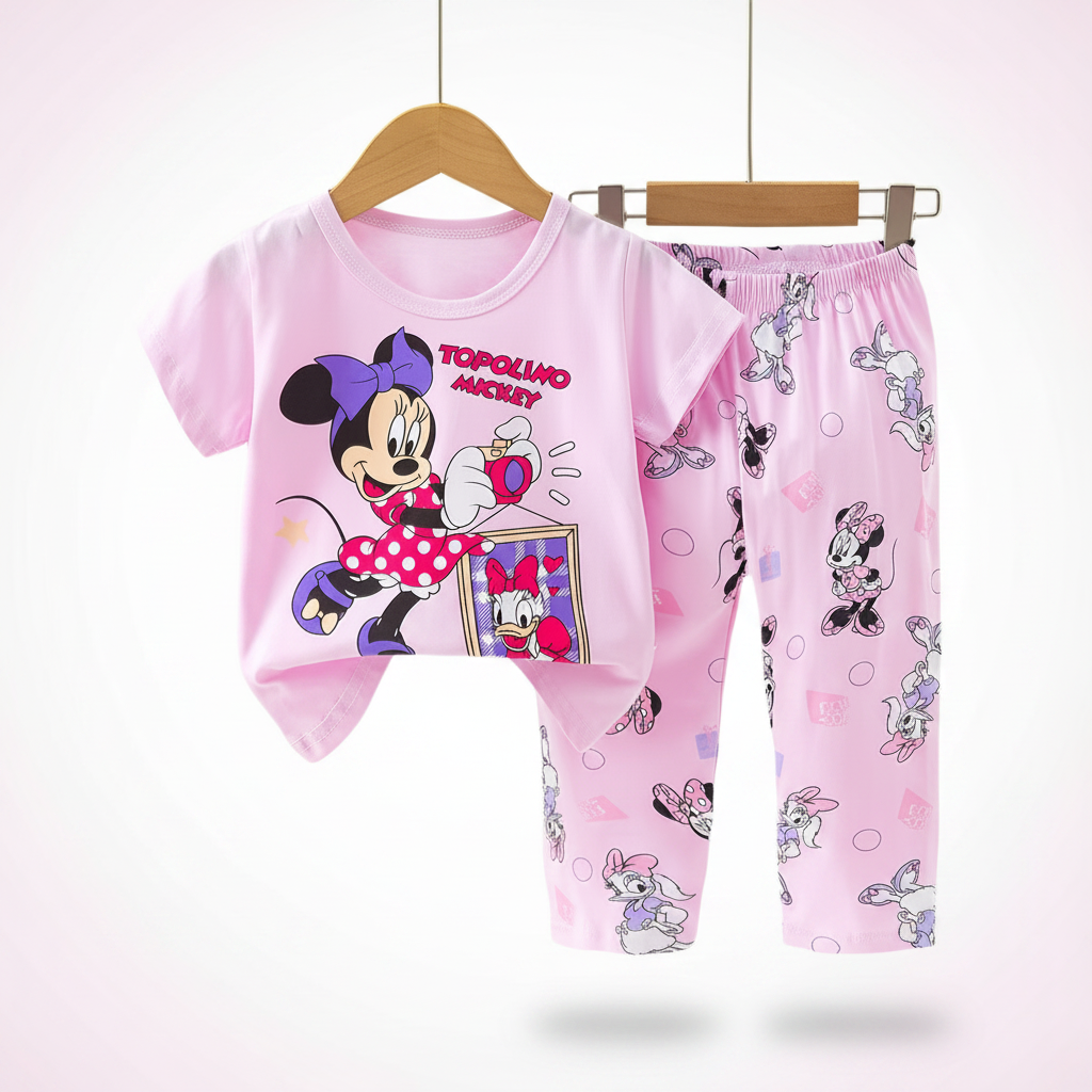 Minnie Mouse Topolino Girls Pyjama Set