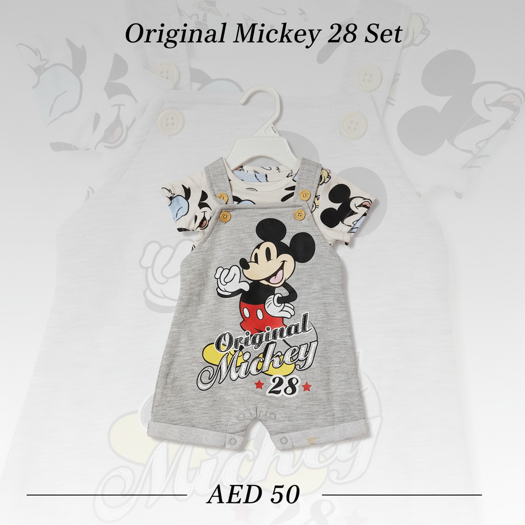 "Original Mickey 28" Baby Dungaree Set – Disney Baby Original