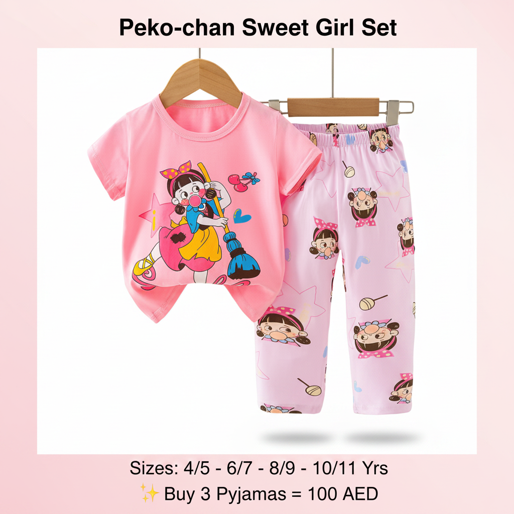 Peko-chan Sweet Girl Pyjama Set