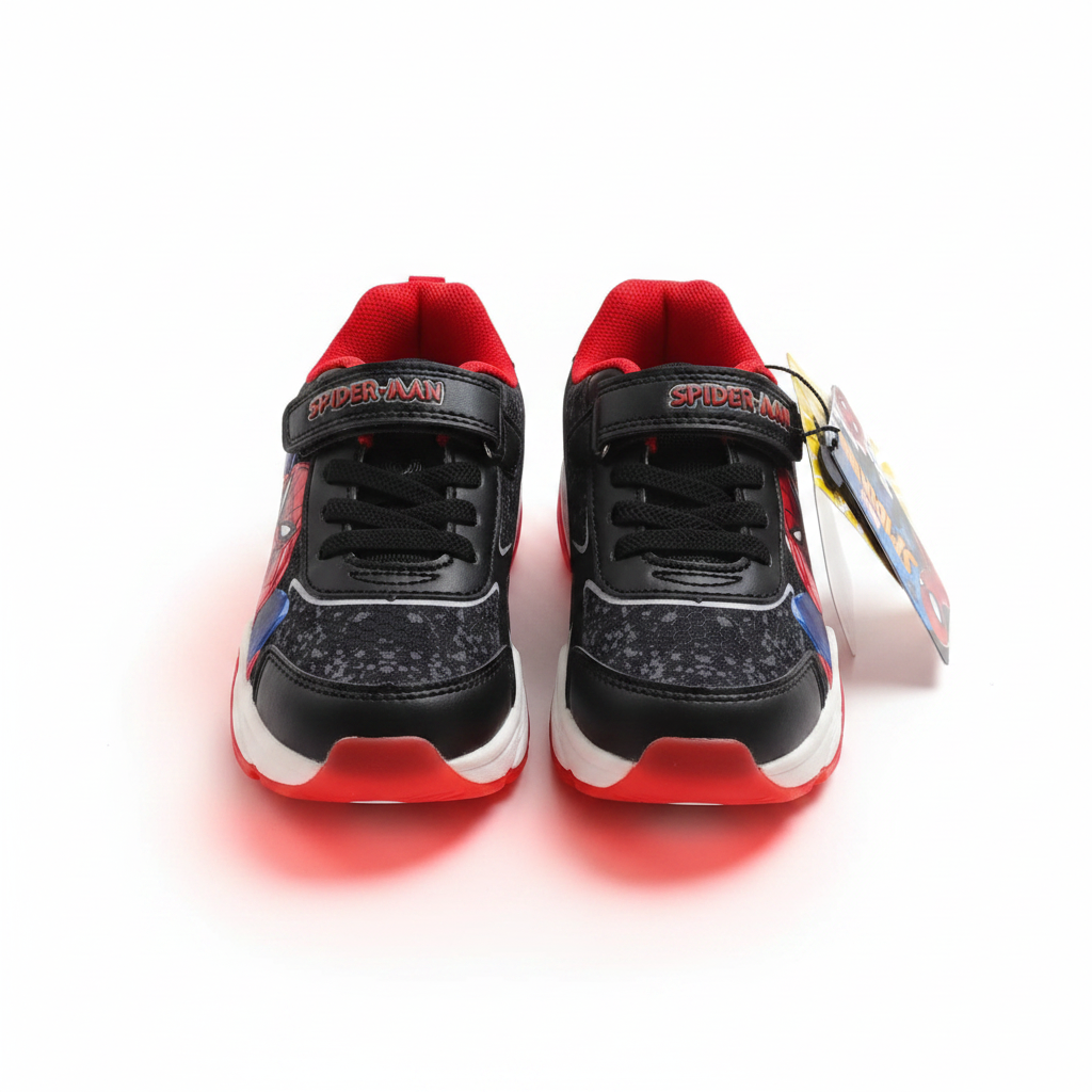 Marvel Spider-Man Light-Up Sneakers for Boys - Black & Red