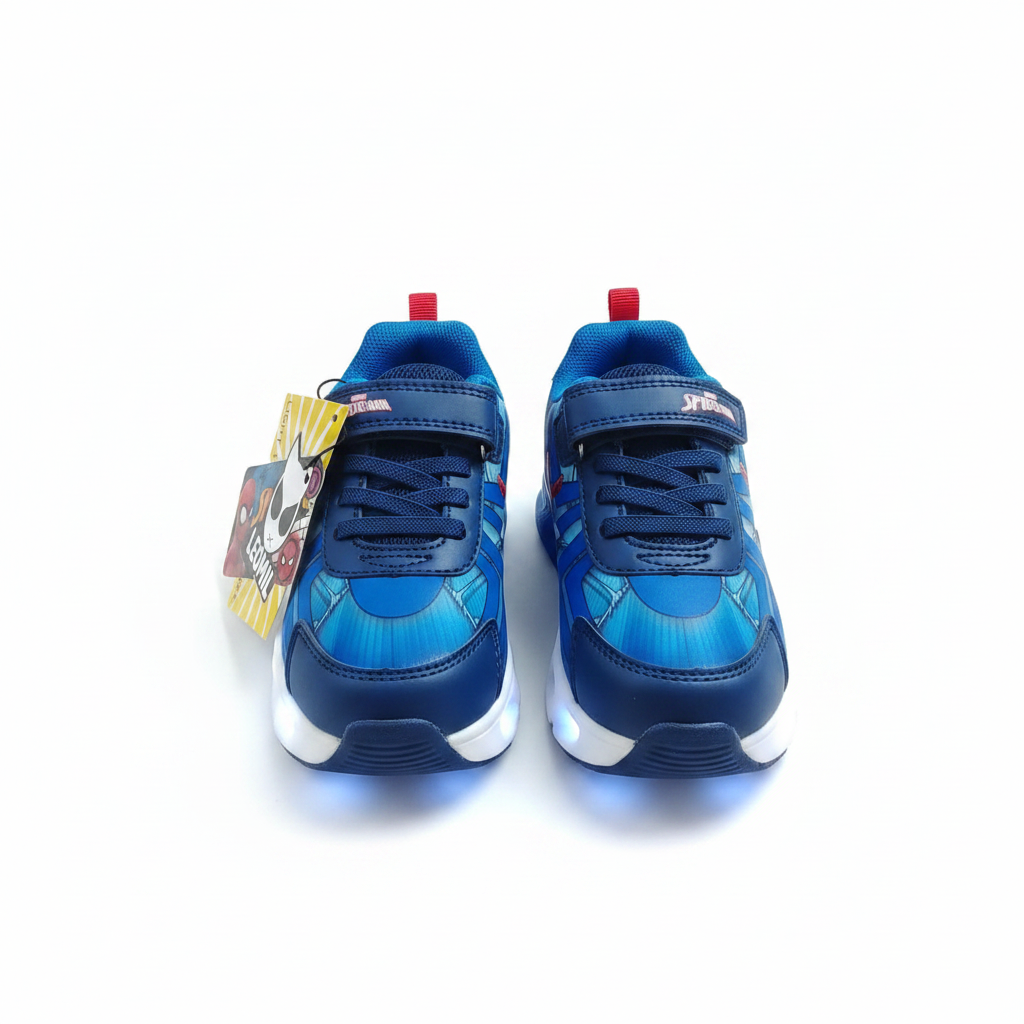 Spider-Man Light-Up Sneakers for Boys - Blue & Red