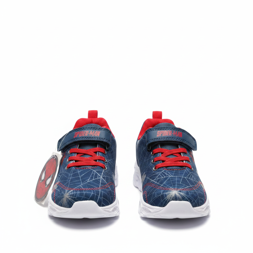 Spider-Man Web Sneakers for Boys - Navy Blue & Red