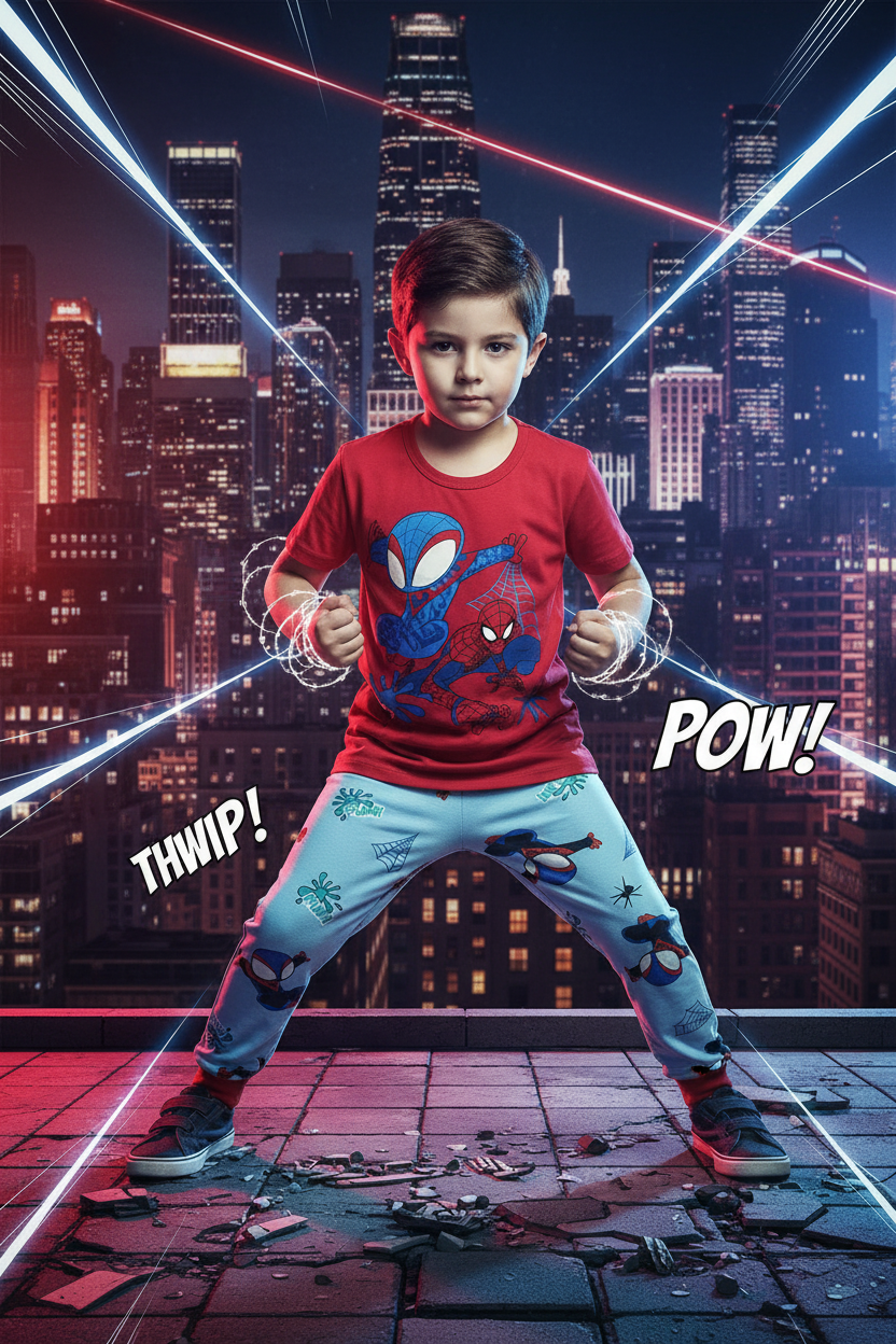 Spiderman Heroes Boys Pyjama Set