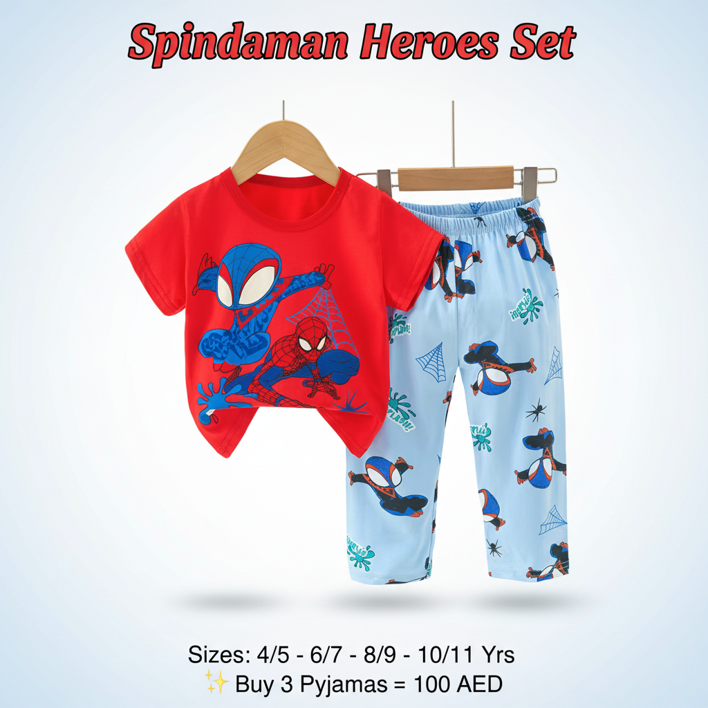Spiderman Heroes Boys Pyjama Set