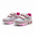 Unicorn Holographic Light-Up Sneakers for Girls - Pink & Rainbow